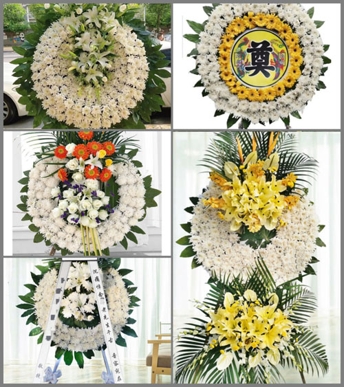 湖南永州祁阳县白水镇井水村花圈速递